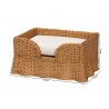bali & pari Belita Natural Rattan Pet Bed with Scalloped Base - dimes - bali & pari Belita Natural Rattan Pet Bed with Scalloped Base - dimes