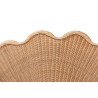 bali & pari Callias Natural Rattan Scalloped Headboard with Sunburst Weave - Detail