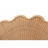 bali & pari Callias Natural Rattan Scalloped Headboard with Sunburst Weave - Detail - bali & pari Callias Natural Rattan Scalloped Headboard with Sunburst Weave - Detail