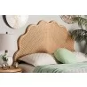 bali & pari Callias Natural Rattan Scalloped Headboard with Sunburst Weave - Lifestyle 2 - bali & pari Callias Natural Rattan Scalloped Headboard with Sunburst Weave - Lifestyle 2