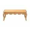  bali & pari Deborah Natural Rattan Coffee Table - front -  bali & pari Deborah Natural Rattan Coffee Table - front