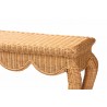 bali & pari Deborah Natural Rattan Console Table - top - bali & pari Deborah Natural Rattan Console Table - top