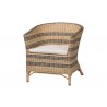 bali & pari Elda Natural Rattan Accent Chair - Angled