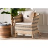 bali & pari Elda Natural Rattan Accent Chair - Lifestyle