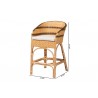 bali & pari Elma Rattan Counter Stool with Cushion - Dimensions