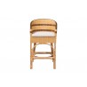 bali & pari Elma Rattan Counter Stool with Cushion - Front