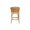 bali & pari Elma Rattan Counter Stool with Cushion - Back