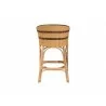 bali & pari Elma Rattan Counter Stool with Cushion - Back - bali & pari Elma Rattan Counter Stool with Cushion - Back