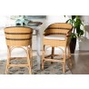 bali & pari Elma Rattan Counter Stool with Cushion - Lifestyle 2