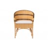 bali & pari Elma Rattan Dining Chair with Cushion - Front