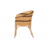 bali & pari Elma Rattan Dining Chair with Cushion - Side