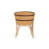 bali & pari Elma Rattan Dining Chair with Cushion - Back