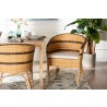 bali & pari Elma Rattan Dining Chair with Cushion - Lifestyle 2