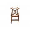 bali & pari Esmery Marbled Tortoise Natural Rattan Dining Chair - back - bali & pari Esmery Marbled Tortoise Natural Rattan Dining Chair - back