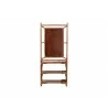 bali & pari Feyre Marbled Tortoise Natural Rattan Hall Tree - back - bali & pari Feyre Marbled Tortoise Natural Rattan Hall Tree - back