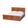 bali & pari Fuentes Real Burl Wood Bed Frame - angled - bali & pari Fuentes Real Burl Wood Bed Frame - angled