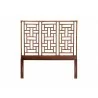 bali & pari Jamuna Marbled Tortoise Natural Rattan Queen Headboard - front - bali & pari Jamuna Marbled Tortoise Natural Rattan Queen Headboard - front