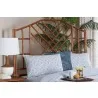 bali & pari Kachiri Marbled Tortoise Natural Rattan King Headboard - lifestyle - bali & pari Kachiri Marbled Tortoise Natural Rattan King Headboard - lifestyle