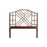 bali & pari Kachiri Marbled Tortoise Natural Rattan King Headboard - front - bali & pari Kachiri Marbled Tortoise Natural Rattan King Headboard - front