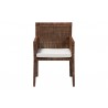bali & pari Karis Rattan Dining Chair with Cushion - front - bali & pari Karis Rattan Dining Chair with Cushion - front