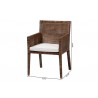 bali & pari Karis Rattan Dining Chair with Cushion - dimes - bali & pari Karis Rattan Dining Chair with Cushion - dimes