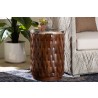 bali & pari Lavanya End Table with Petrified Wood Top - lifestyle - bali & pari Lavanya End Table with Petrified Wood Top - lifestyle