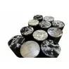 bali & pari Lavanya End Table with Petrified Wood Top - detail 2 - bali & pari Lavanya End Table with Petrified Wood Top - detail 2