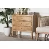 bali & pari Lavi Fluted Wood Chest - lifestyle - bali & pari Lavi Fluted Wood Chest - lifestyle