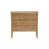bali & pari Lavi Fluted Wood Chest - front - bali & pari Lavi Fluted Wood Chest - front