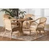 bali & pari Liam 5-Piece Natural Rattan Dining Set - lifestyle - bali & pari Liam 5-Piece Natural Rattan Dining Set - lifestyle