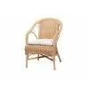 bali & pari Liam 5-Piece Natural Rattan Dining Set - angled chair - bali & pari Liam 5-Piece Natural Rattan Dining Set - angled chair