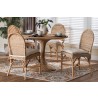 bali & pari Linda 5-Piece Natural Rattan Dining Set - lifestyle - bali & pari Linda 5-Piece Natural Rattan Dining Set - lifestyle