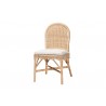 bali & pari Linda 5-Piece Natural Rattan Dining Set - angled chair - bali & pari Linda 5-Piece Natural Rattan Dining Set - angled chair