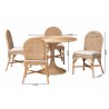 bali & pari Linda 5-Piece Natural Rattan Dining Set - dimes - bali & pari Linda 5-Piece Natural Rattan Dining Set - dimes