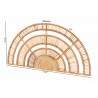 bali & pari Luna Natural Rattan Headboard - dimes - bali & pari Luna Natural Rattan Headboard - dimes