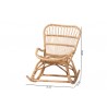 bali & pari Mahin Natural Rattan Rocking Chair - dimes - bali & pari Mahin Natural Rattan Rocking Chair - dimes