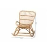 bali & pari Mahin Natural Rattan Rocking Chair - dimes - bali & pari Mahin Natural Rattan Rocking Chair - dimes