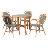 bali & pari Mattie Natural Rattan Bistro Dining Set - set angled - bali & pari Mattie Natural Rattan Bistro Dining Set - set angled