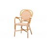bali & pari Mattie Natural Rattan Bistro Dining Set - angled chair - bali & pari Mattie Natural Rattan Bistro Dining Set - angled chair