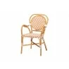 bali & pari Mattie Natural Rattan Bistro Dining Set - angled chair - bali & pari Mattie Natural Rattan Bistro Dining Set - angled chair