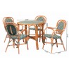 bali & pari Mattie Natural Rattan Bistro Dining Set - dimes - bali & pari Mattie Natural Rattan Bistro Dining Set - dimes