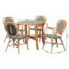 bali & pari Mattie Natural Rattan Bistro Dining Set - dimes - bali & pari Mattie Natural Rattan Bistro Dining Set - dimes