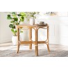 Baxton Studio bali & pari Mattie Natural Rattan Round Bistro Dining Table in White - lifestyle - Baxton Studio bali & pari Mattie Natural Rattan Round Bistro Dining Table in White - lifestyle