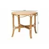Baxton Studio bali & pari Mattie Natural Rattan Round Bistro Dining Table in White - dimes - Baxton Studio bali & pari Mattie Natural Rattan Round Bistro Dining Table in White - dimes