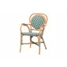 bali & pari Mattie Rattan Bistro Chair - angled - bali & pari Mattie Rattan Bistro Chair - angled