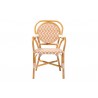 bali & pari Mattie Rattan Bistro Chair - front - bali & pari Mattie Rattan Bistro Chair - front