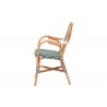 bali & pari Mattie Rattan Bistro Chair - side - bali & pari Mattie Rattan Bistro Chair - side