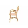 bali & pari Mattie Rattan Bistro Chair - side - bali & pari Mattie Rattan Bistro Chair - side