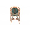 bali & pari Mattie Rattan Bistro Chair - back - bali & pari Mattie Rattan Bistro Chair - back
