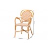 bali & pari Mattie Rattan Bistro Chair - dimes - bali & pari Mattie Rattan Bistro Chair - dimes